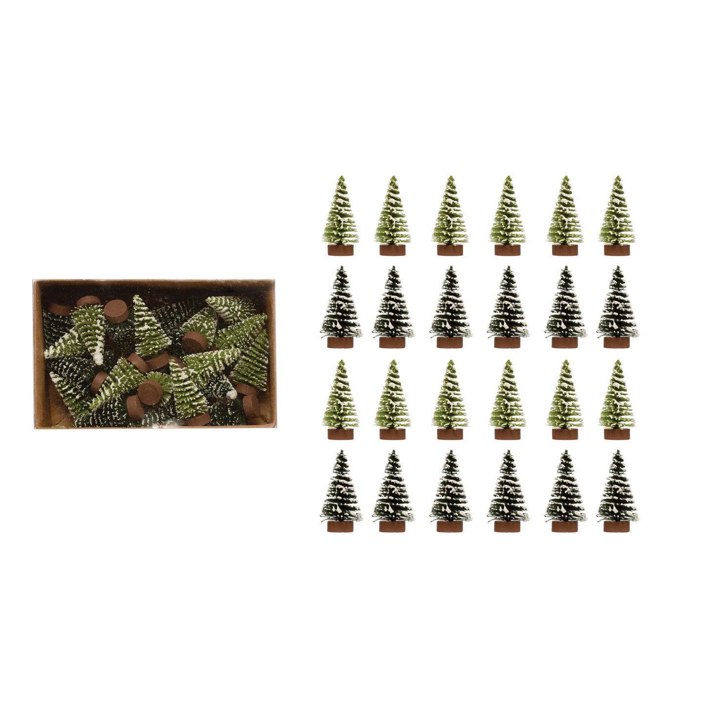 SET OF 24 BOTTLE BRUSH TREE