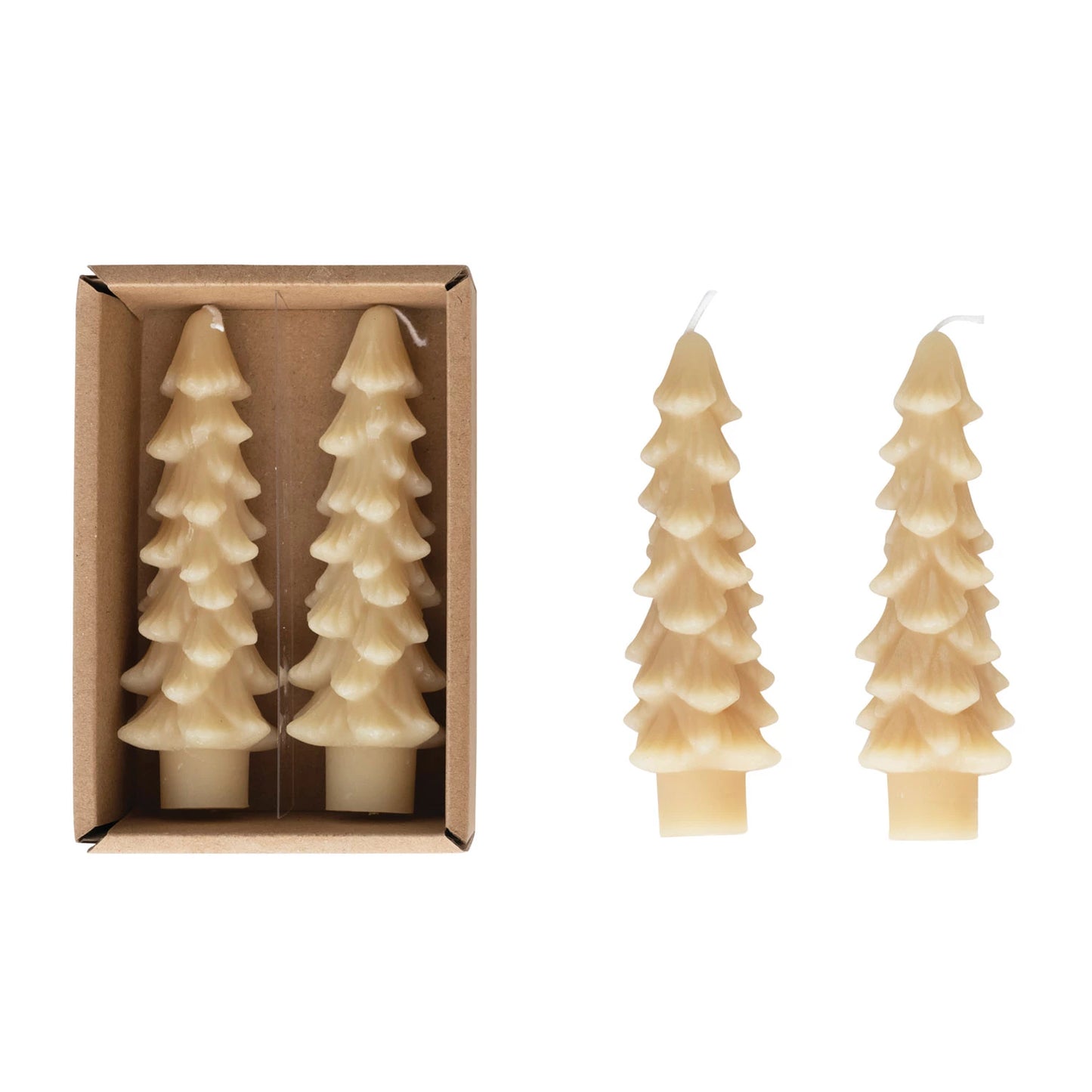 EGGNOG TAPER TREE CANDLE