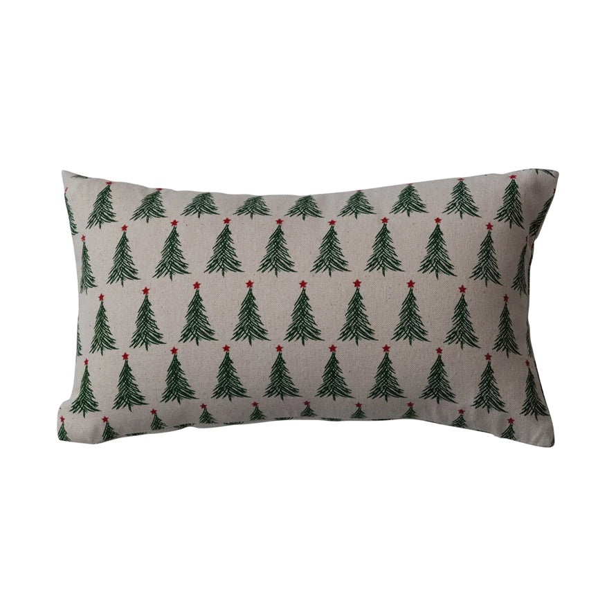 CHRISTMAS TREE LUMBAR PILLOW