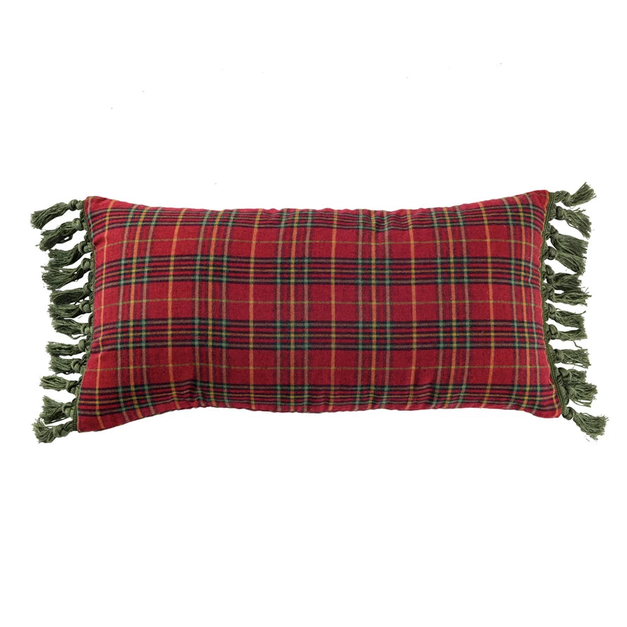 PLAID LUMBAR PILLOW