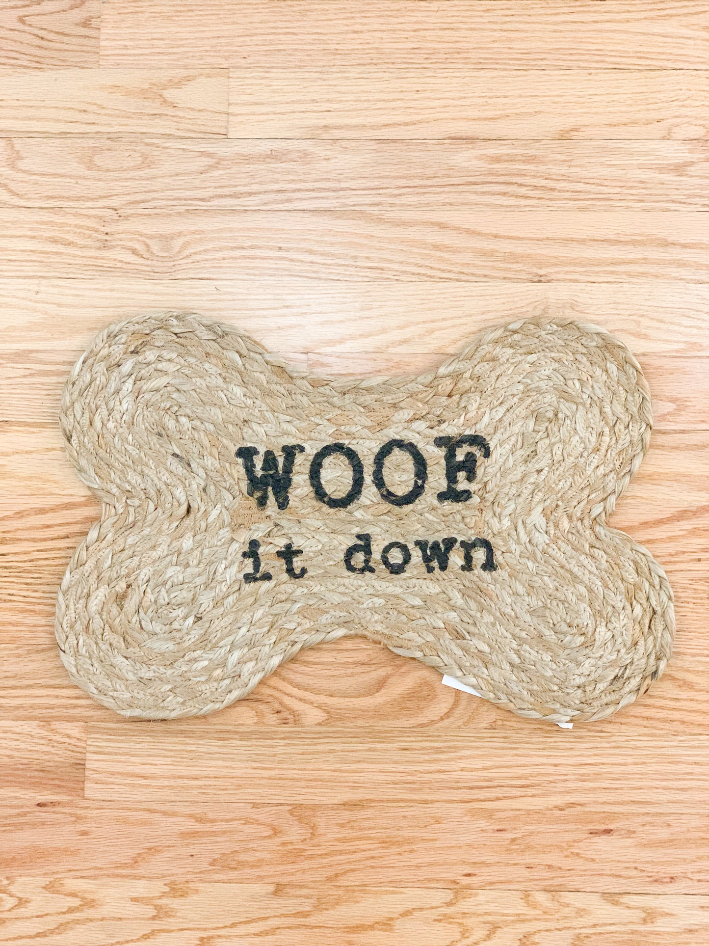 Woof Jute Dog Bowl Mat – Nest Gifts