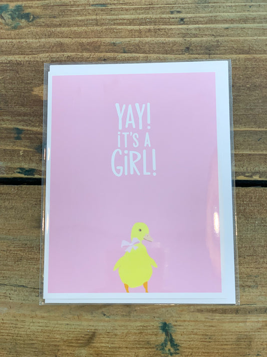 NEW BABY GIRL CARD