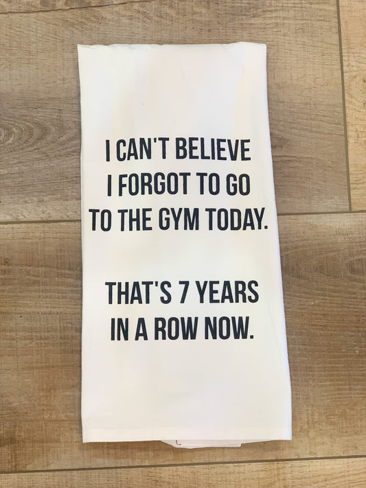 THE GYM TEA TOWEL