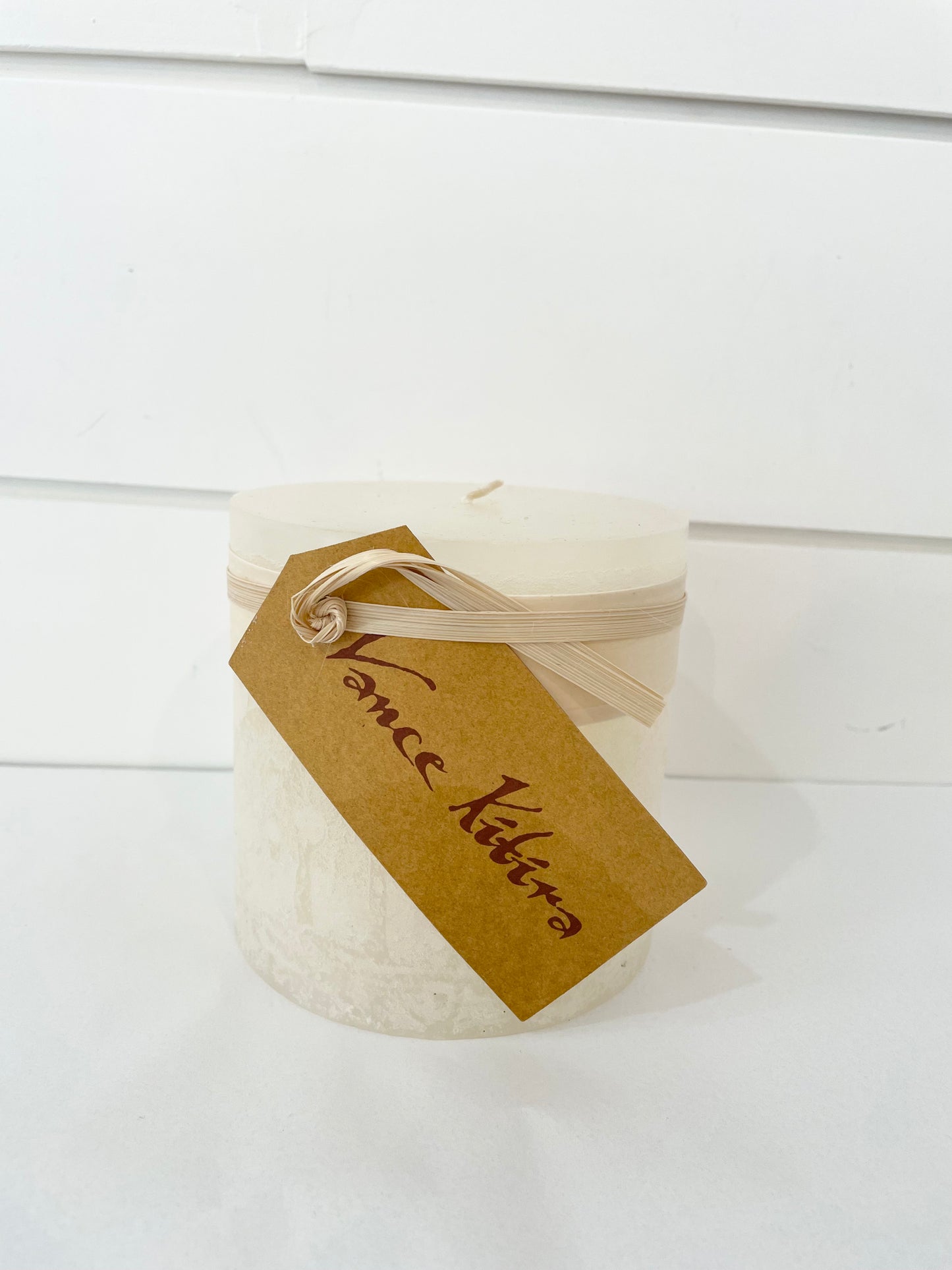 WHITE TIMBER CANDLE