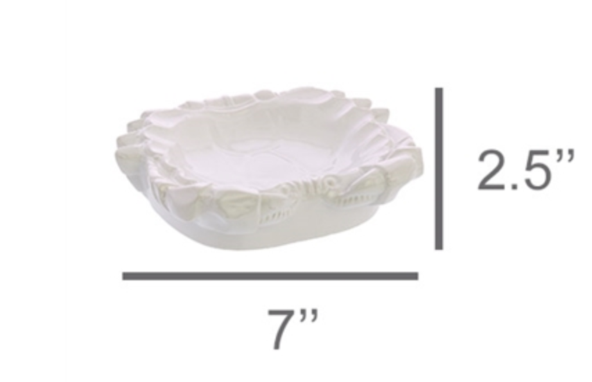 Ruffled Ceramic Soap Dish