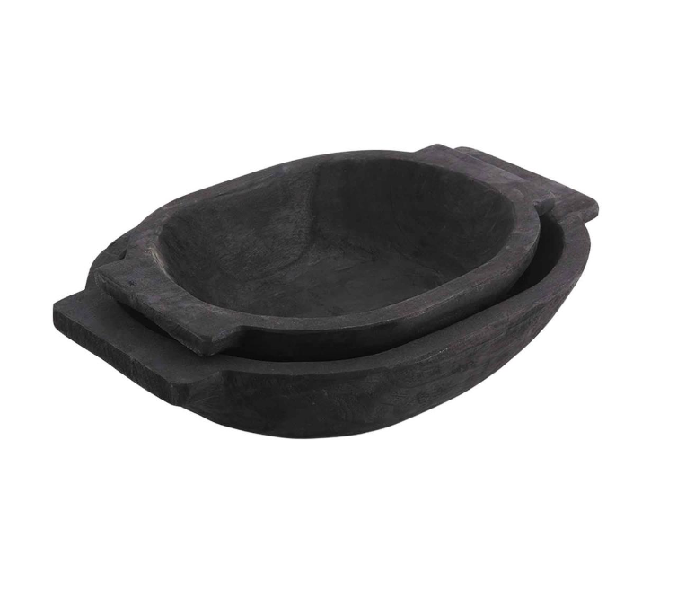 BLACK DOUGH BOWL