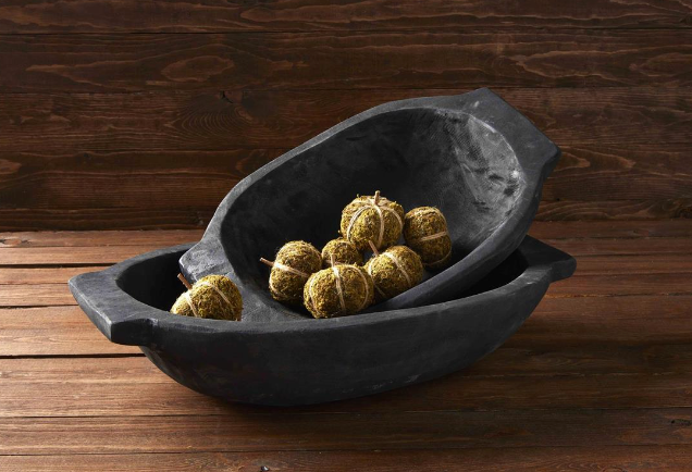 BLACK DOUGH BOWL