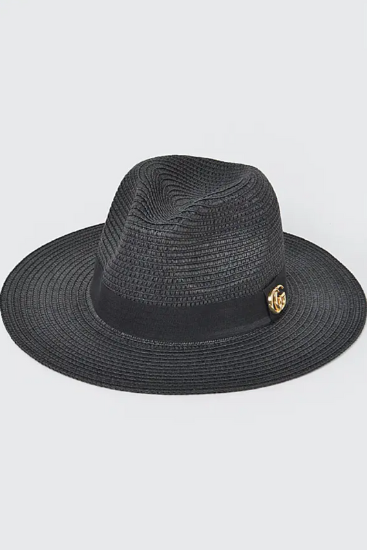 BLACK GUCCI SUN HAT