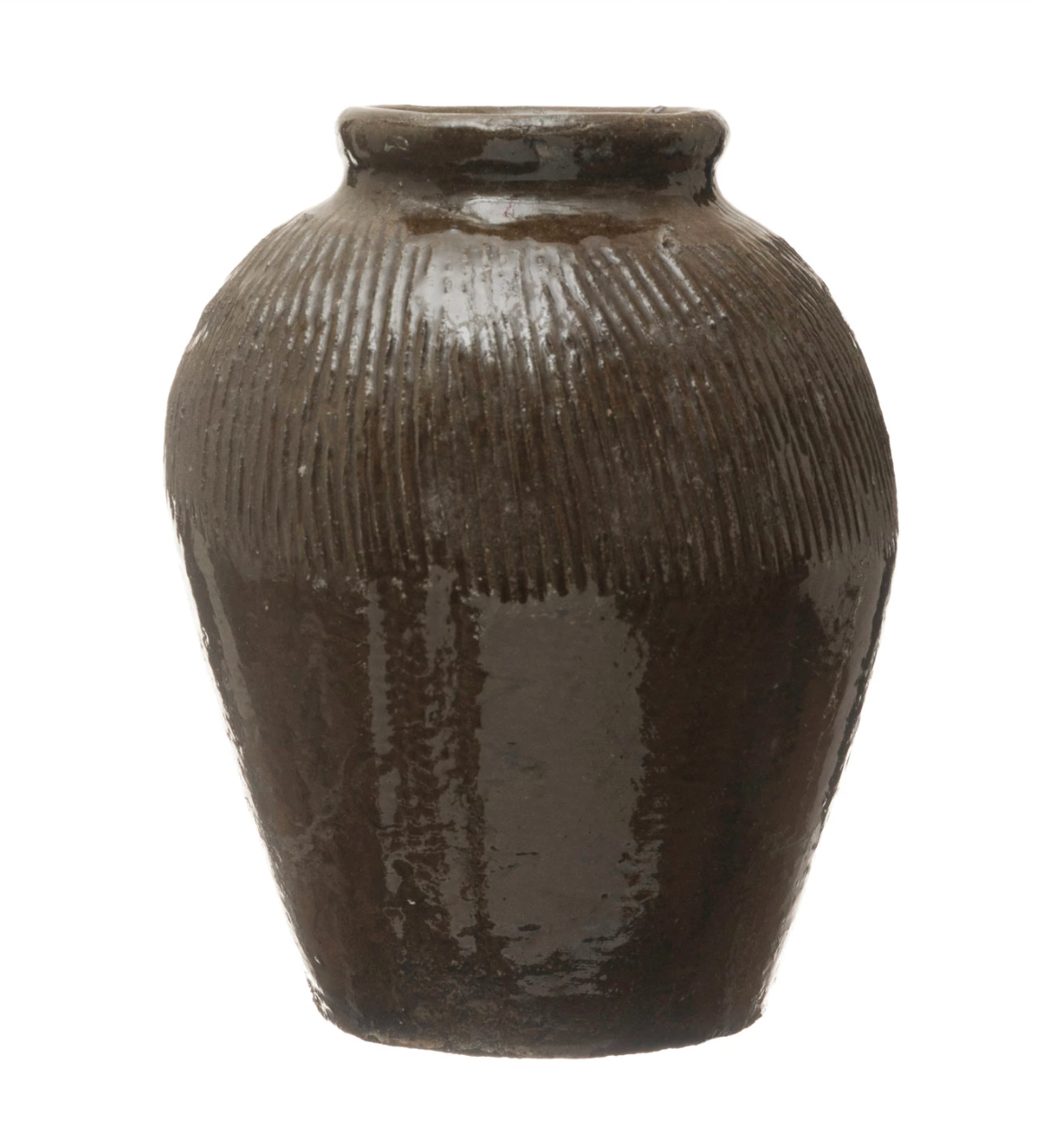 TEXTURED CLAY JAR