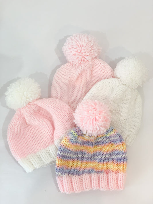 GIRL KNITTED BABY HAT