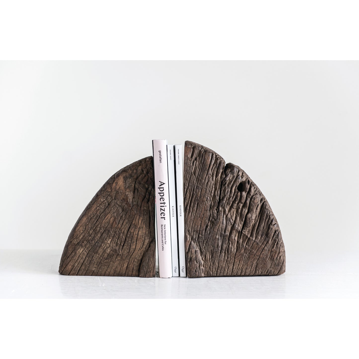 FOUND WOOD BOOKEND